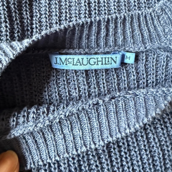 J MCLAUGHLIN NAPEAGUE LINEN BLD SWEATER LOOSE KNIT CREWNECK BREATHABLE CHIC M - Picture 8 of 10